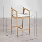 Taburete alto Naeleri en madera de acacia - Miniatura 9