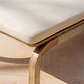 Tumbona reclinable en madera de acacia con cojín Noria - Miniatura 3