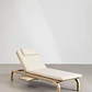 Tumbona reclinable en madera de acacia con cojín Noria - Miniatura 5