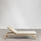 Tumbona reclinable en madera de acacia con cojín Noria - Miniatura 7