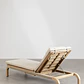 Tumbona reclinable en madera de acacia con cojín Noria - Miniatura 8