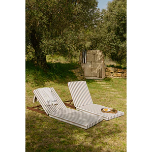 Tumbona reclinable en madera de acacia Sara