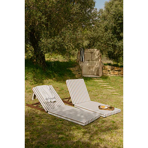 Tumbona reclinable en madera de acacia Sara