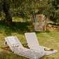 Tumbona reclinable en madera de acacia Sara - Miniatura 2