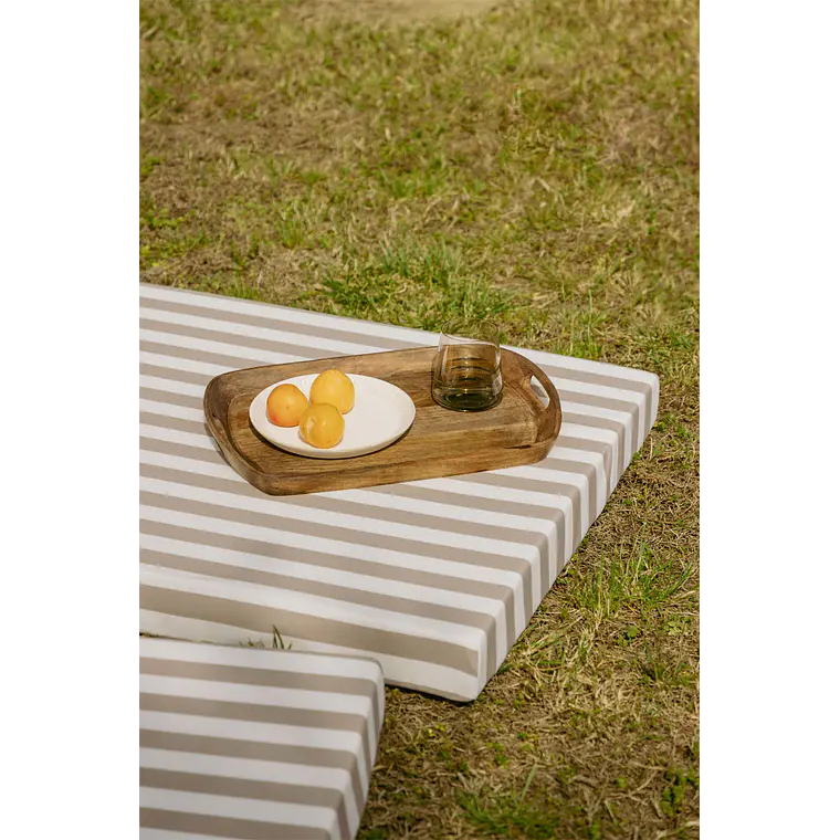 Tumbona reclinable en madera de acacia Sara 3