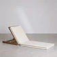 Tumbona reclinable en madera de acacia Sara - Miniatura 4