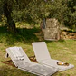 Tumbona reclinable en madera de acacia Sara - Miniatura 13