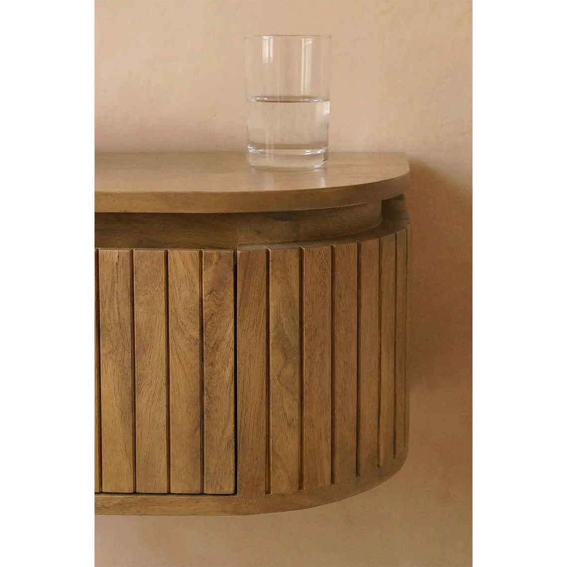 Velador Aderis flotante 55x35 cm en madera de mango 2
