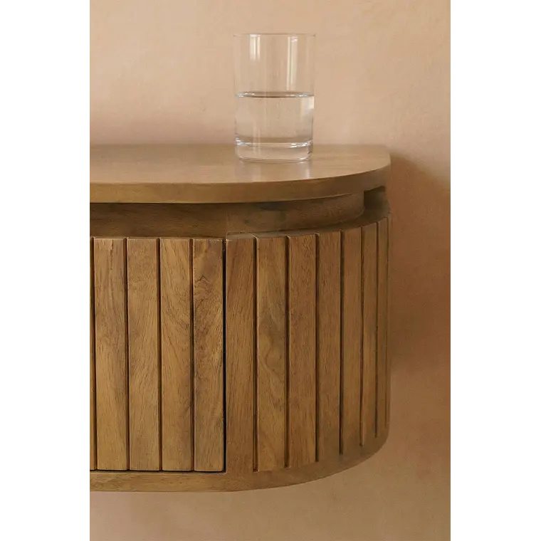 Velador Aderis flotante 55x35 cm en madera de mango 2
