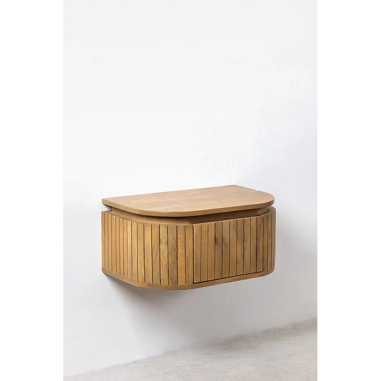 Velador Aderis flotante 55x35 cm en madera de mango 3