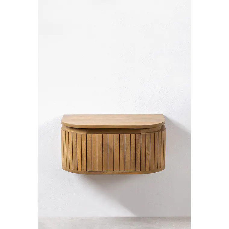 Velador Aderis flotante 55x35 cm en madera de mango 4