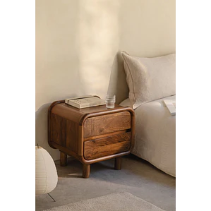 Velador Alora 50x45 cm en madera de mango
