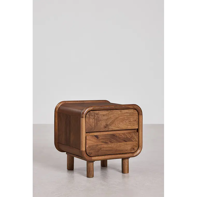 Velador Alora 50x45 cm en madera de mango 4