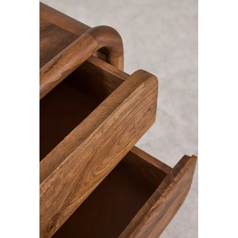 Velador Alora 50x45 cm en madera de mango 7