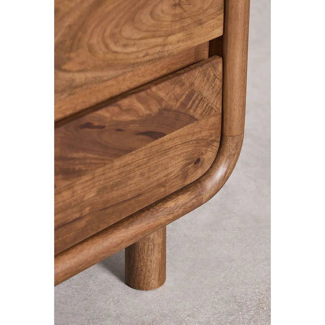 Velador Alora 50x45 cm en madera de mango 8