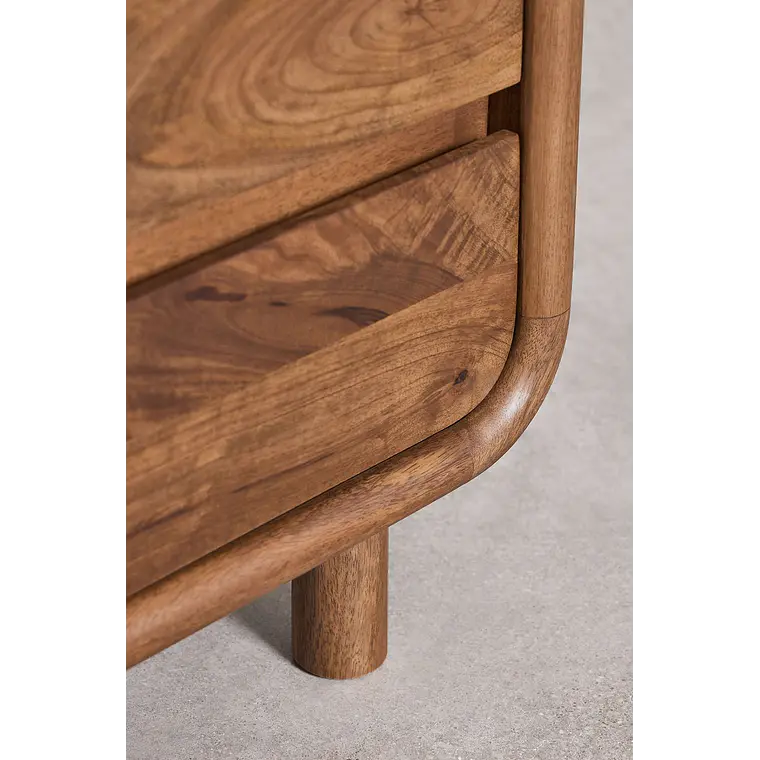 Velador Alora 50x45 cm en madera de mango 8