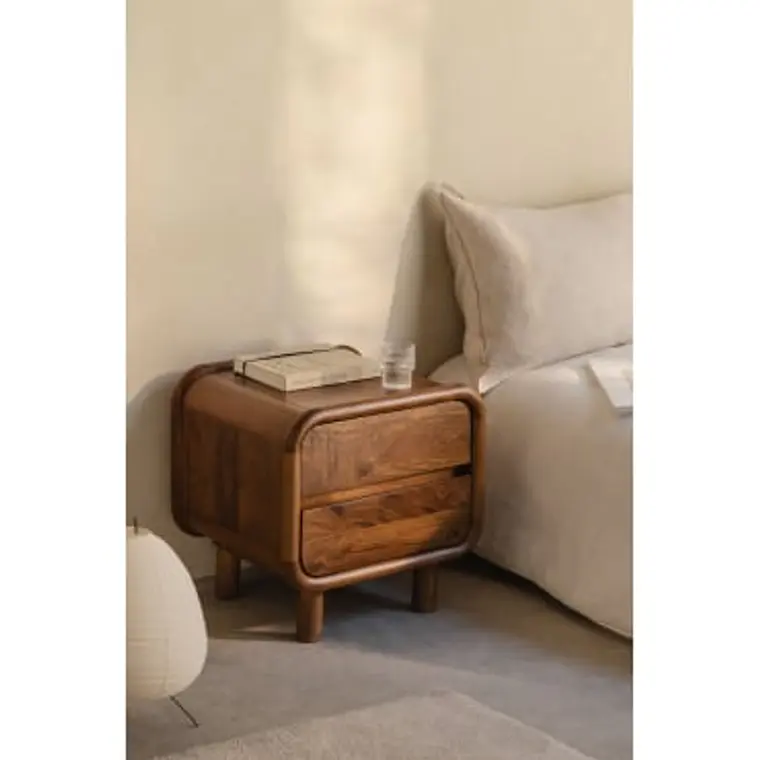 Velador Alora 50x45 cm en madera de mango 11