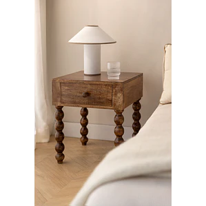 Velador Arvena 45x50 cm en madera de mango