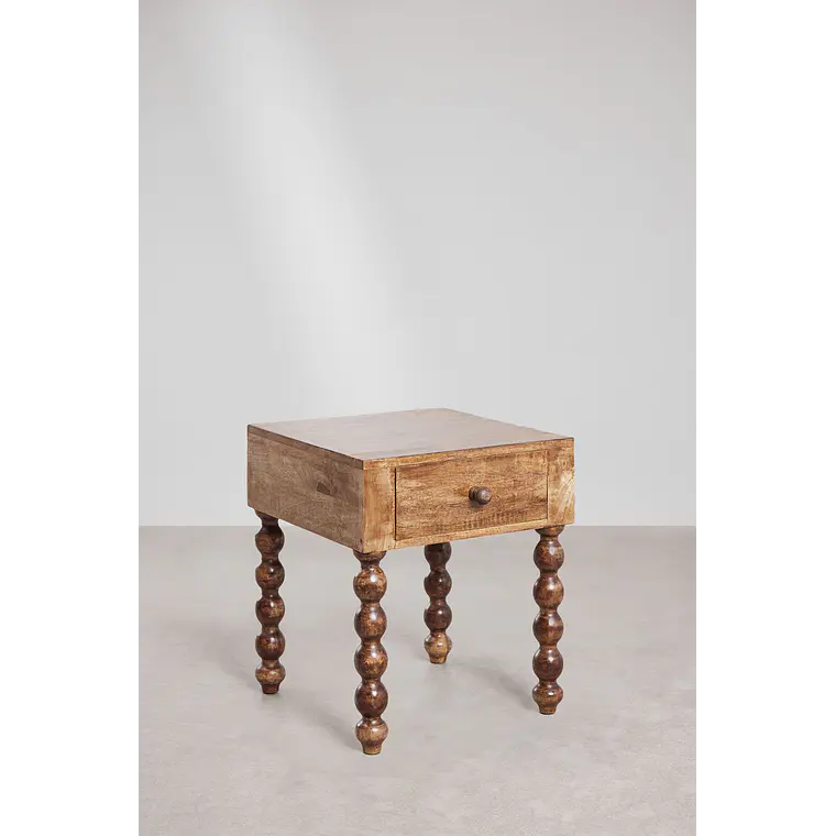 Velador Arvena 45x50 cm en madera de mango 3