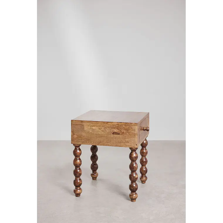 Velador Arvena 45x50 cm en madera de mango 4