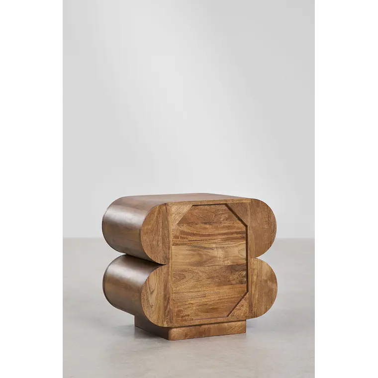 Velador Calira 55x35 cm en madera de mango 6