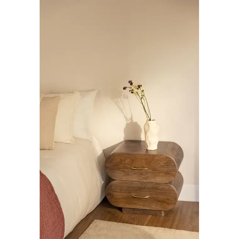 Velador Calira 55x35 cm en madera de mango 12