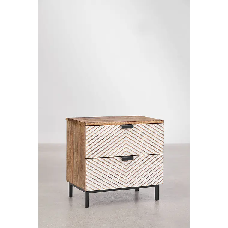 Velador Evania 50x35 cm en madera de mango 3