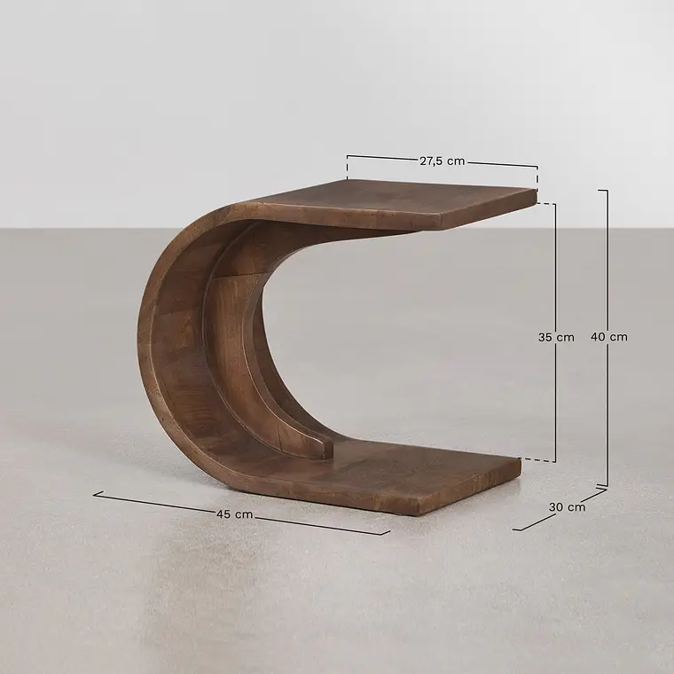 Velador Lorea 45x30 cm en madera 11