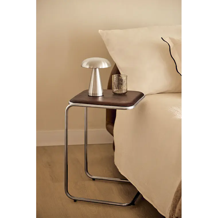 Velador Meria 35x35 cm en madera de acacia 9