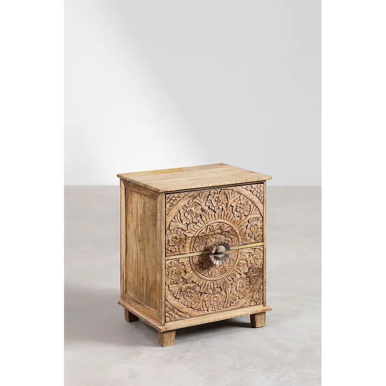 Velador Mireva 40x30 cm en madera de mango 4
