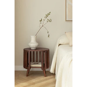 Velador Neriah 50x35 cm en madera de acacia