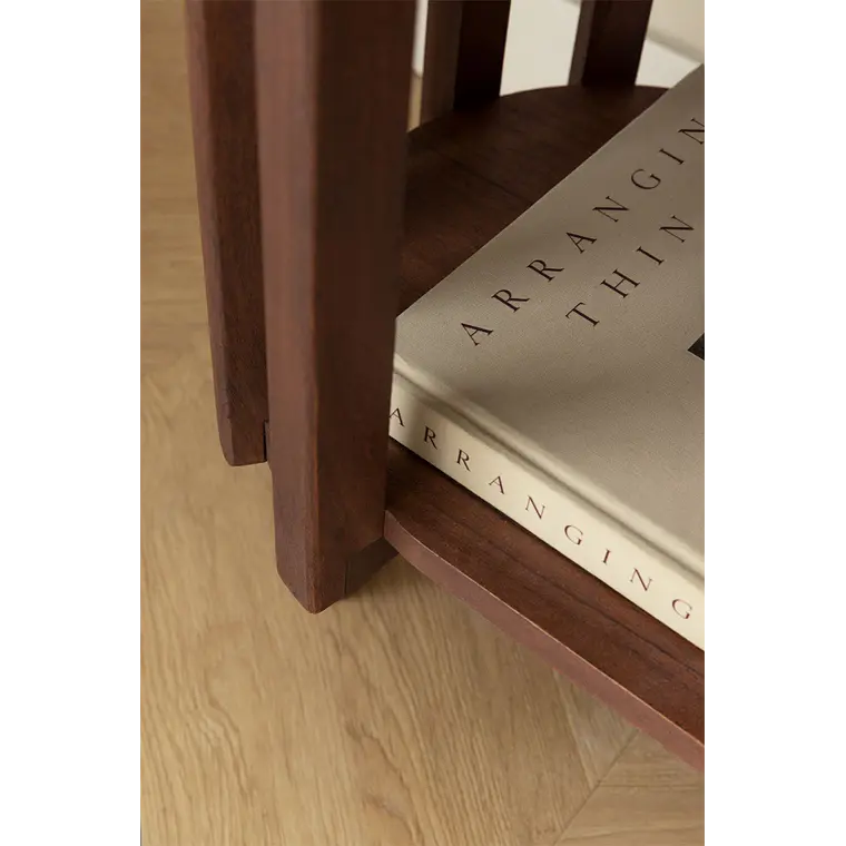 Velador Neriah 50x35 cm en madera de acacia 3