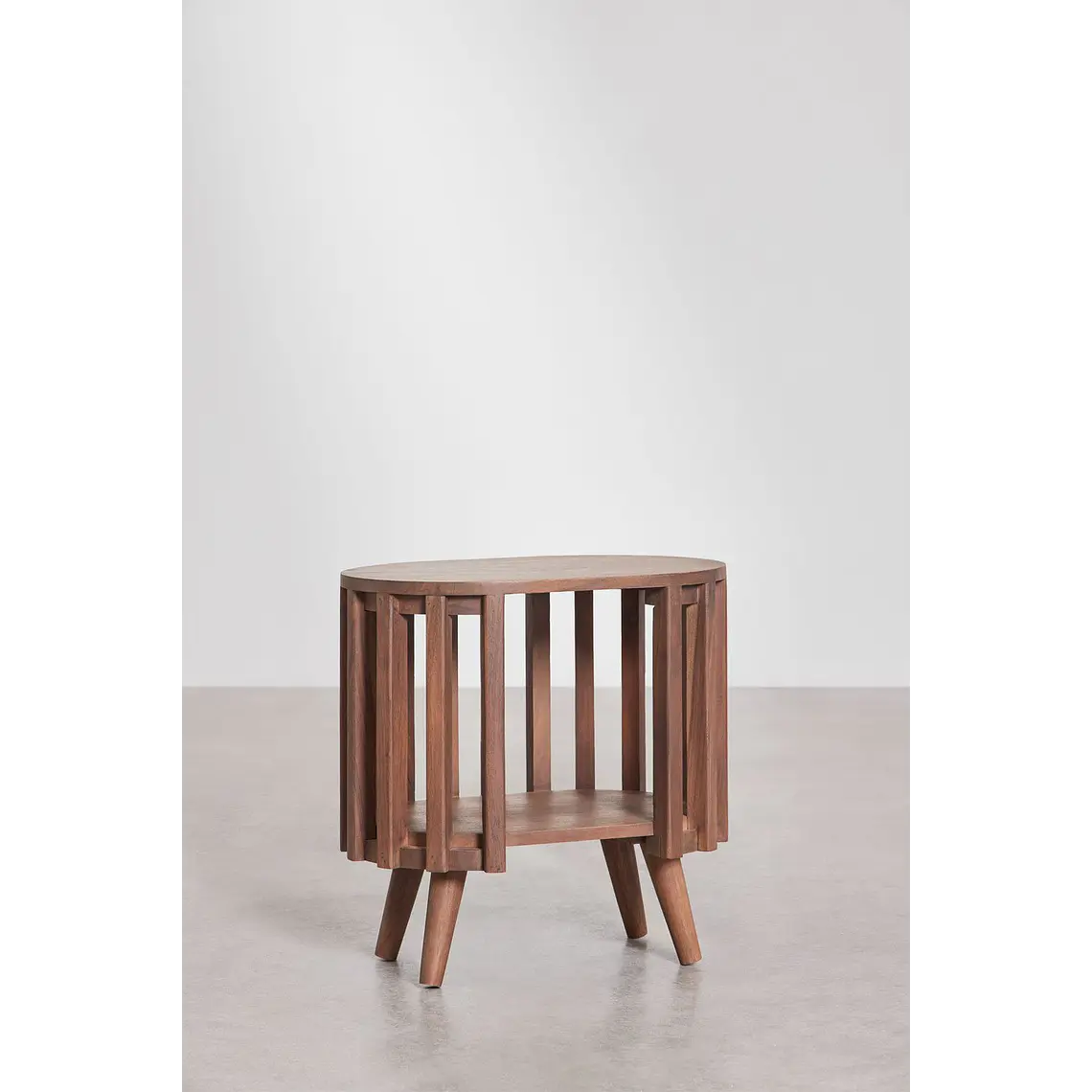 Velador Neriah 50x35 cm en madera de acacia 4