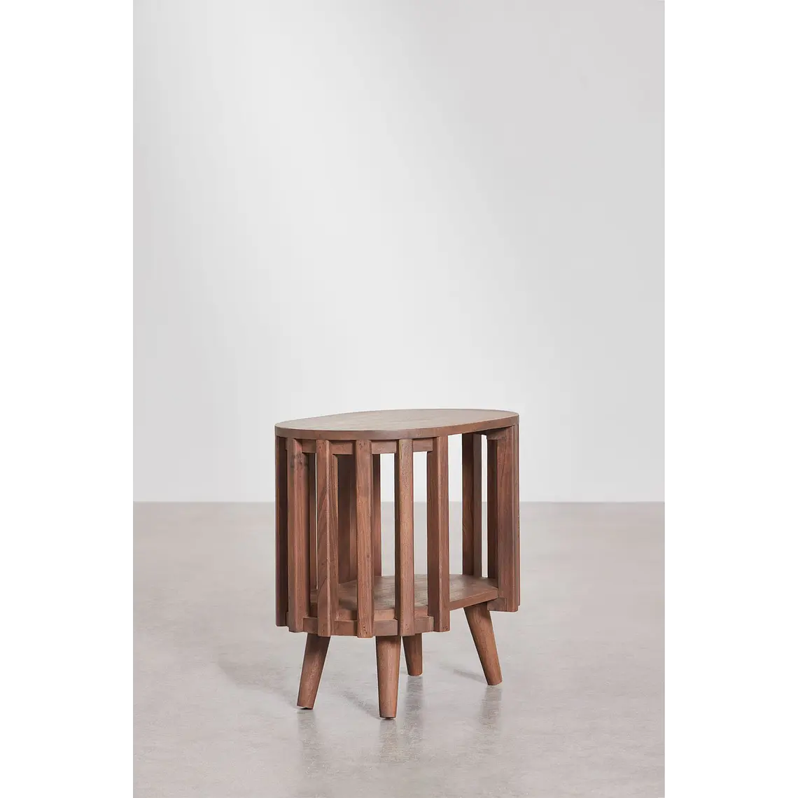 Velador Neriah 50x35 cm en madera de acacia 5