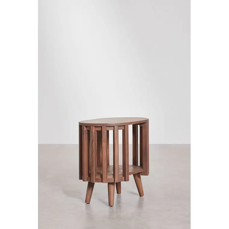 Velador Neriah 50x35 cm en madera de acacia 5