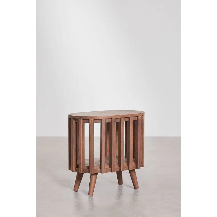 Velador Neriah 50x35 cm en madera de acacia 6