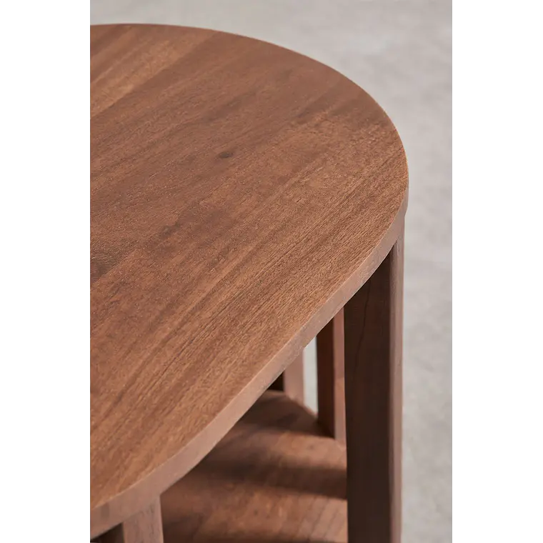 Velador Neriah 50x35 cm en madera de acacia 7