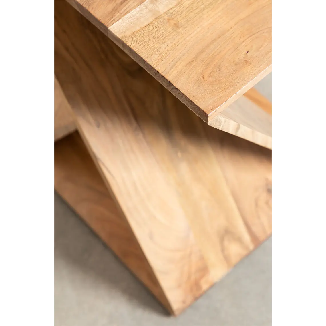 Velador Noreva 40x40 cm en madera de acacia 6