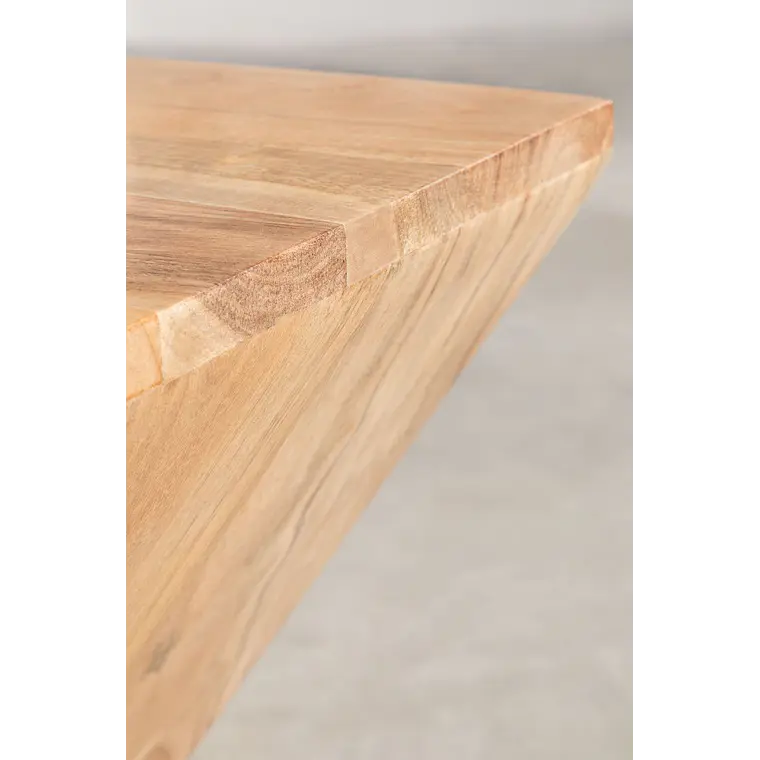 Velador Noreva 40x40 cm en madera de acacia 7