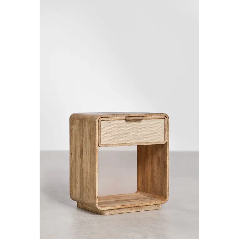 Velador Noriel 40x30 cm en madera de mango 4