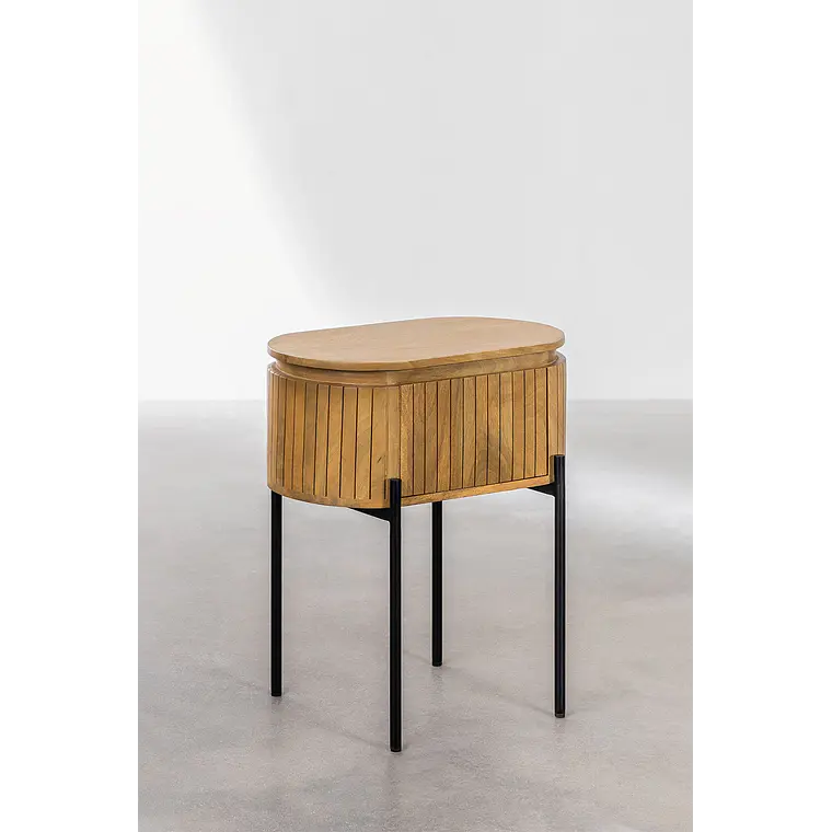 Velador Orenia 55x40 cm en madera de mango 3