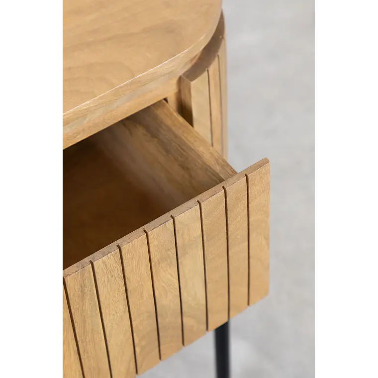 Velador Orenia 55x40 cm en madera de mango 5