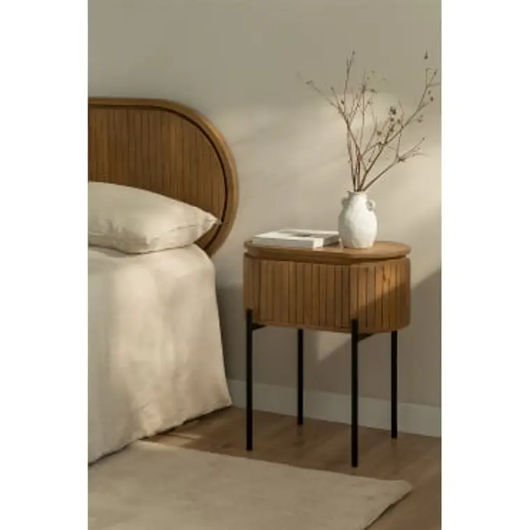 Velador Orenia 55x40 cm en madera de mango 9