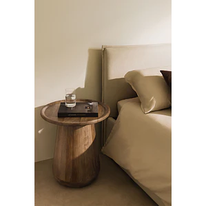 Velador Salira Ø50 cm en madera de mango