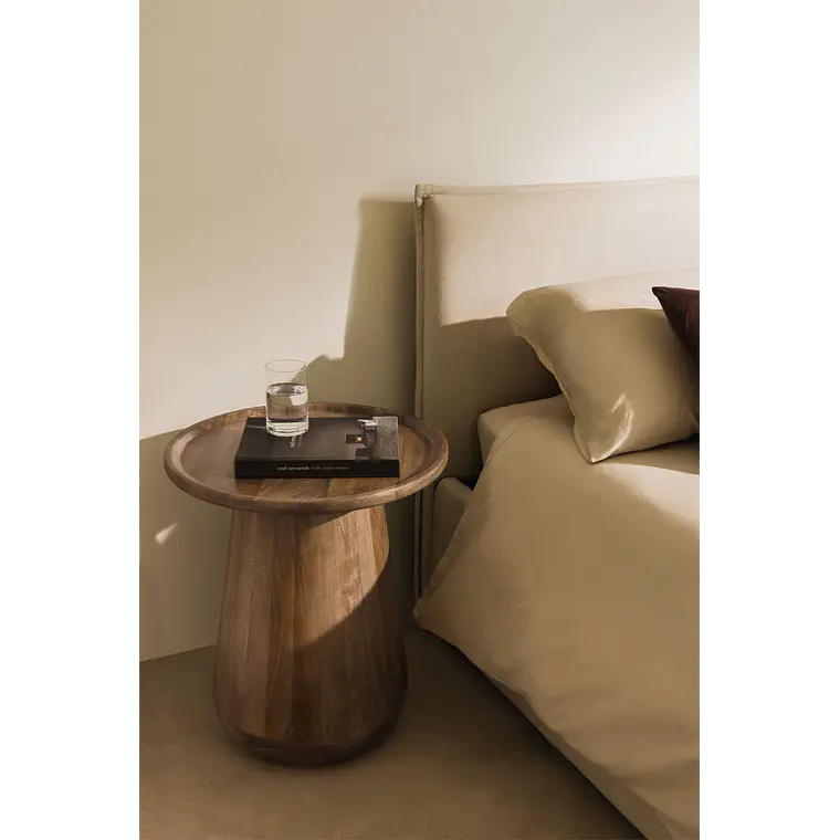 Velador Salira Ø50 cm en madera de mango 1