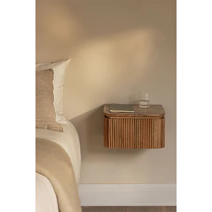 Velador Seris flotante 35x30 cm en madera de acacia