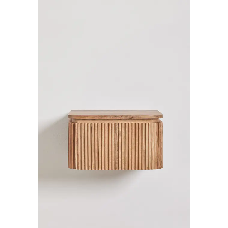 Velador Seris flotante 35x30 cm en madera de acacia 5