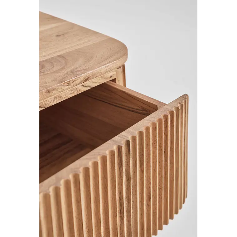 Velador Seris flotante 35x30 cm en madera de acacia 6
