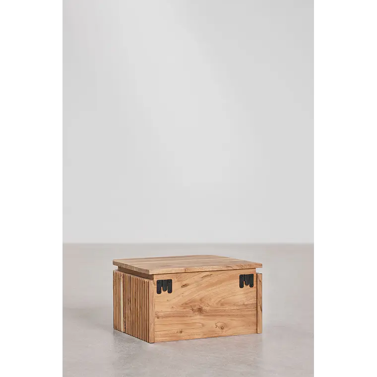 Velador Seris flotante 35x30 cm en madera de acacia 8