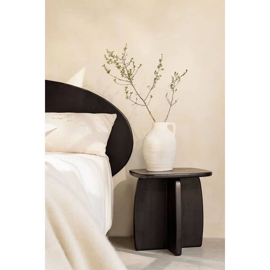 Velador Teral 45x45 cm en madera de mango 2